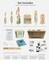 17 PCS Chalk Paint Brush Set, Chalk Paint Brush for Furniture Painting or Waxing, Includes 6 Brushes + 11 Tools, Large and Small DIY Painting Projects, Vintage Tonality